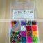 Silicone TPR loom bands for refills pack with beads/loom crochet/hook/clips