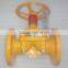PFA Lined Diaphragm Valve Weir Type