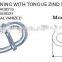 New China Products For Sale Steel Electric Galvanized Rope Shortening With Tongue Zind Plated Cheap Price High quality