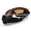 BJ-GT-011 Top Quality Adult Custom Coffee Leather Safety Spectacles Motocross Goggles