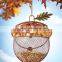 Lovely Snowman Metal Bird Feeder Parts for Christmas Decoration