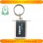 custom paper insert key ring rectangle clear acrylic key ring cheap promotional gift keyring