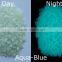 glow gravel for paving, aqua-blue glow in the dark gravel