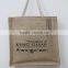 New eco-friendly folding reusable jute tote shopping bag with logo                        
                                                Quality Choice