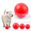 Red Soft Silicone Rubber Dog Chew Ball Toys For Training Golden Retriever And German Shepherd