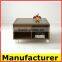 cheap New design high quality solid wood coffee table with glass or not