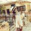 Fashion panama straw hat for women men elegant white fedora hats
