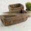 Polypropylene crochet basket taupe color