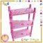 Wooden corner shelf , storage rack , living room corner shelf