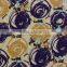 purple yellow circles spandex print nylon fabric for making shoes