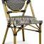 Outdoor Bamboo Look Outdoor Rattan Wicker Stacking Restaurant Dining Chair