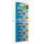 Zn/MnO2 Battery Type AG5 button cell battery LR750