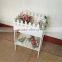 Outdoor Plant Holder Bench Decor Flower Stand Pot Wooden Garden decor