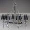 Black Stereo Shape Bronze Chandelier Lamp