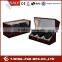 LED light, material wood and velvet, automatic watch movement, 6 watch watch winder for wholesale