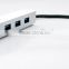 Aluminum USB Type C to 3 port USB3.0 Thin HUB with 1 x Ethernet port for Macbook