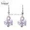 silver jewelry silver earring with dangle crystal earring jewelry