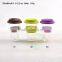 various size fashion double wall glass teapots with silicon lid for drink