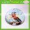 Wholesale colour printing dome shape clear glass crystal paperweight for gift items