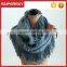 A-248 chunky crochet circle scarves knit neck warmers with tassels fringe tassel infinity scarf