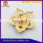 Guangzhou factory Metal Flower accessory with diamond for shoes/bags