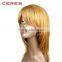 8A grade 100% Human Hair full lace silky straight long blonde girl wig