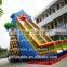 Coconut trees inflatable game children slide with climbing wall