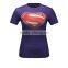 Factory directly wholesale sublimation gym fitness compression shirts promotional ladies training shirts customize design