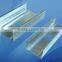 Metal stud track for partition wall