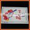 100%cotton white printed tea towel with catoon design wholesale