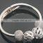 Quality First Stainless Steel Latest Design Triple Ball End Bangle