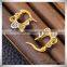 Simple Gold Earring Designs for Women Flower Shape Earring Hook Jewelry