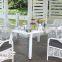 Nice design white color hd designs outdoor furniture dining set garden furniture