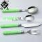 Machine Polish Wholesale Stainless Steel Colored Plastic Handle Cutlery For Promotion Gift