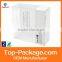 Custom size clear square plastic box, transparent hard pp plastic packaging gift box