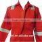 Reflective 100% cotton flame retardant clothing for industrial workwear with FR reflective