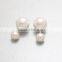 Wholesale China Silver Front And Back Double Pearl Stud Earrings