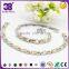 Popular heart mesh designed chain necklaces with titanium custom chain necklaces