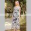 HP690062 dongguan humen wholesale sublimation printed maxi dress