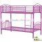 Metal twin sleeper bed /metal bunk bed with bending side rails