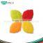 high quality Stocked Multifunction Leaves Shape collapsible Silicone Pocket Cup