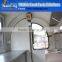 CE Customized Fast Food Snack Truck With2 Big Wheels Trailer for Sale