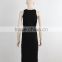 OEM&ODM supply two piece bodycon dress black fashion floral printi evening dress 2016 fashion pint dress
