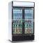 2 Doors Type Single Temperature Commercial Refrigerator Supermarket Refrigerator for Budweiser