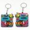 Promotional Gift Cartoon Cute Customized Shaped Keychain 3d PVC Key ring