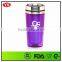 16oz insulated double wall translucent thermos coffee mug