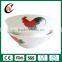 Wholesale customized white cheap ceramic bowl with beautiful design
