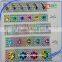 many design plastic 24row plastic rhinestone mesh