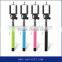 Factory wired cable take pole monopod selfie sticks with foldable handheld,foldable monopod Selfie-stick with cable