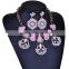 Colorful Resin Diamond Indian Cubic Zirconia Jewelry Necklace Set
